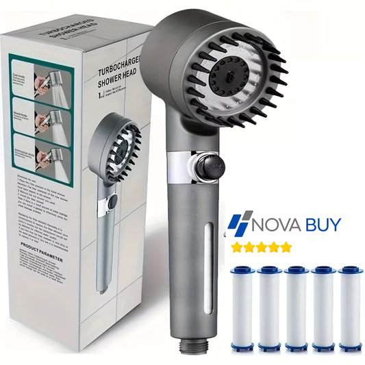 🚿AQUA SKIN PRO™ 🧼- Regadera Purificadora con Filtro y Masajeador.